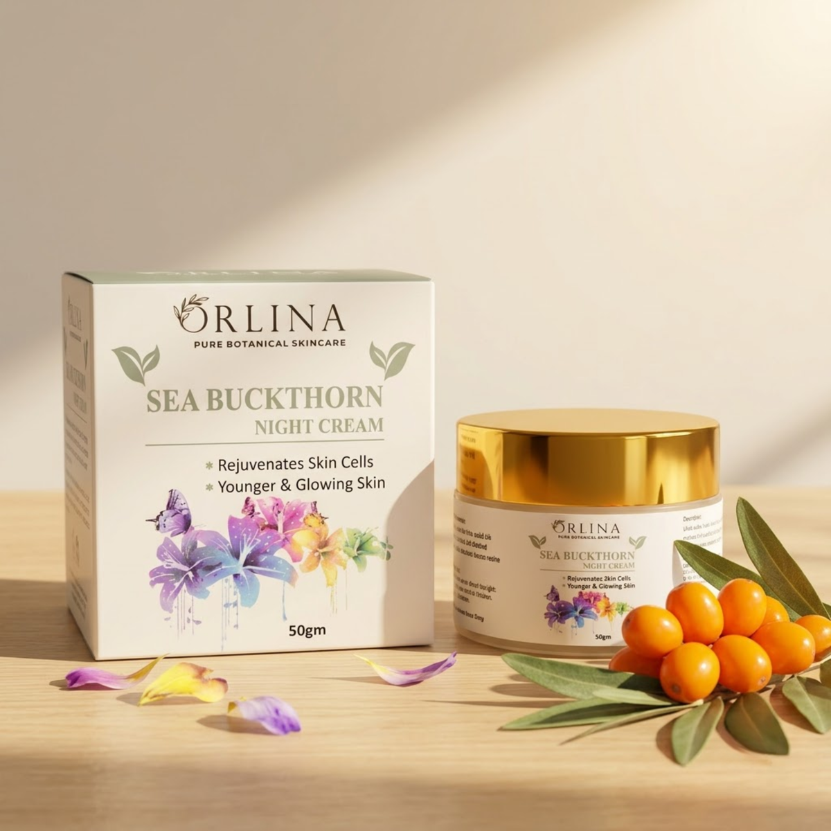 Sea Buckthorn Night Cream - Orlina