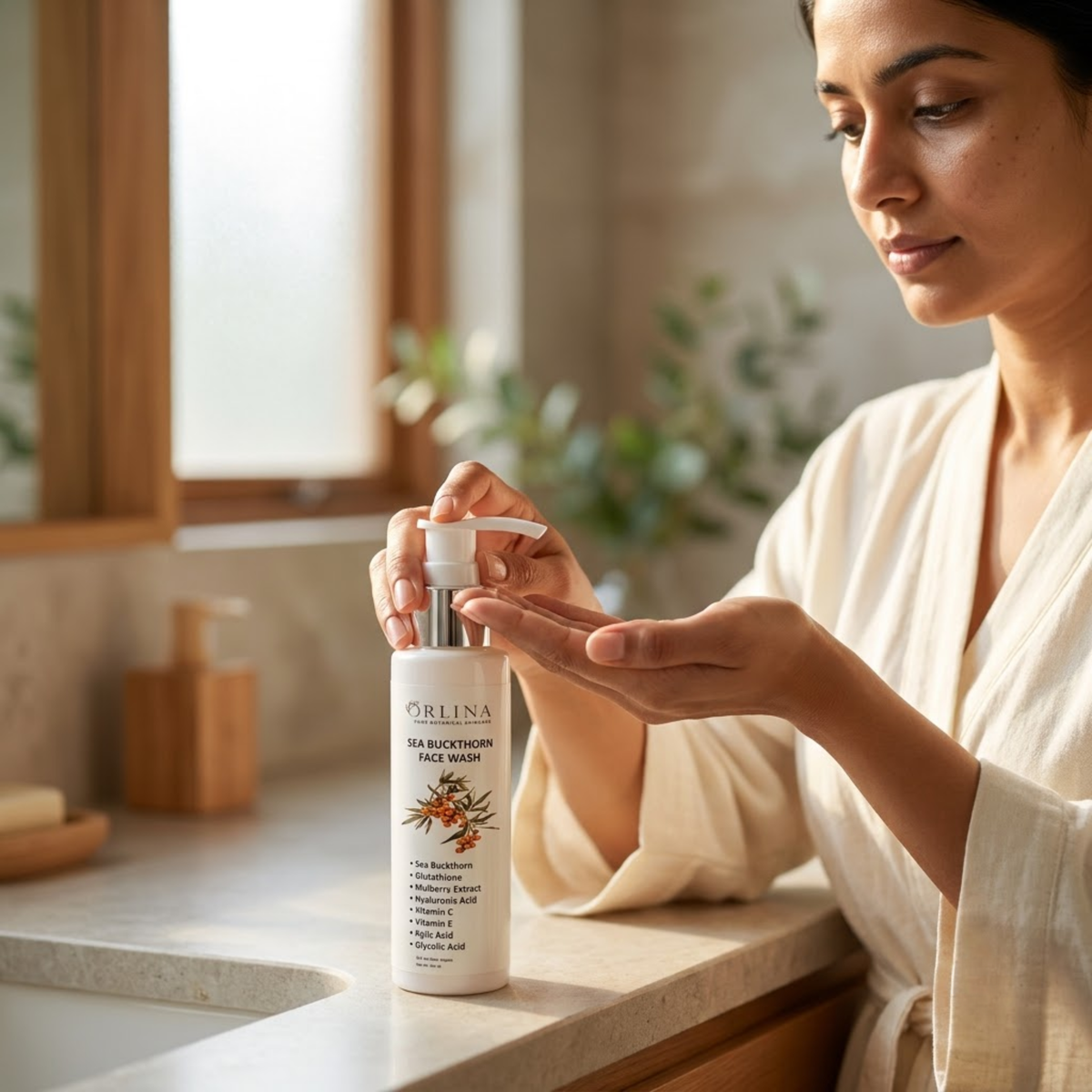 Sea Buckthorn  Face Wash - Orlina