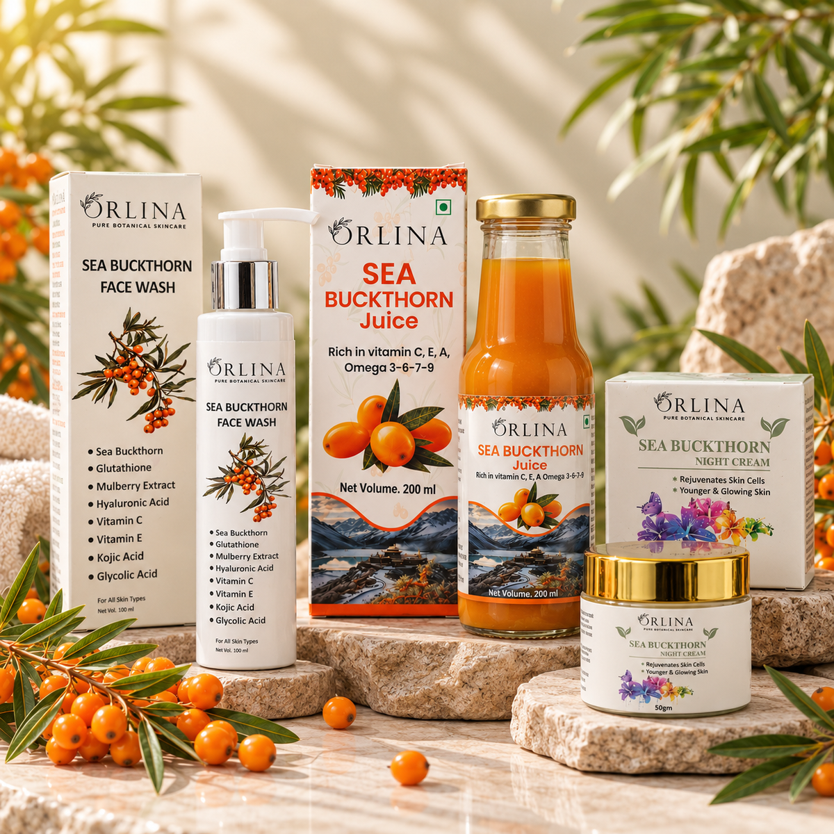 Sea Buckthorn Complete Glow Set - Orlina
